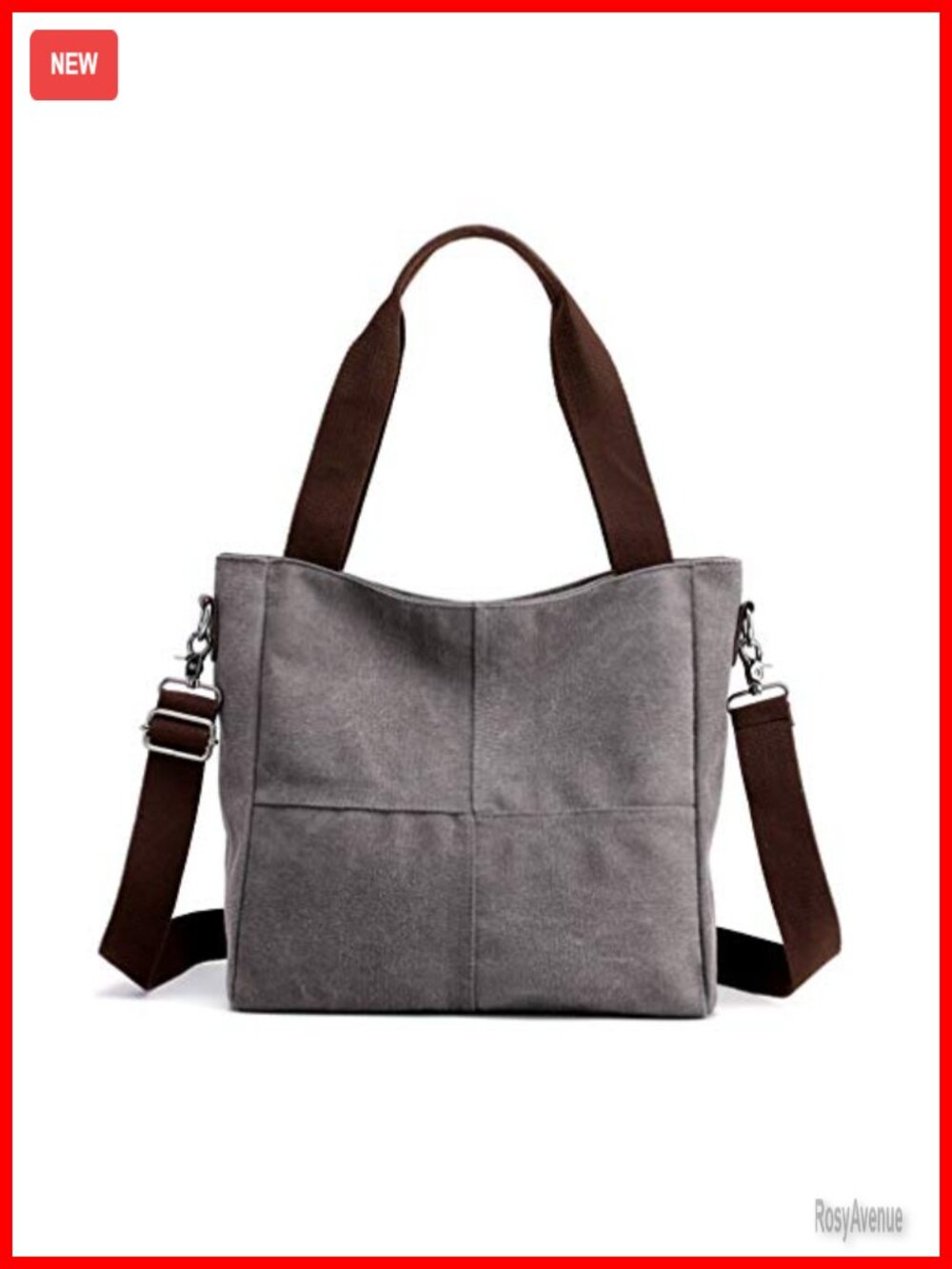 Small Canvas Tote Bag Shoulder Crossbody Satchel Work Travel Purse